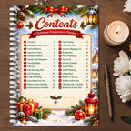 Christmas Preparation Planner, Spiral Holiday Organizer for Gifts, Budget, Decor & Christmas Day