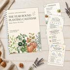 Year-Round Planting Calendar, A5 Spiral-Bound Seasonal Garden Guide for Beginners