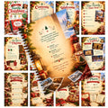 Family Christmas Memory Book, Spiral Keepsake Journal with Photo Pages & Yearly Tradition Prompts