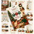 24 Days of Christmas Together, Family Countdown Activity Book with Daily Rituals & Gratitude Pages