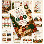 24 Days of Christmas Together, Family Countdown Activity Book with Daily Rituals & Gratitude Pages