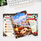 Christmas Preparation Planner, Spiral Holiday Organizer for Gifts, Budget, Decor & Christmas Day