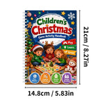 Children's Christmas Activity Book, Spiral Game Handbook with Coloring, Mazes, Counting & Puzzles