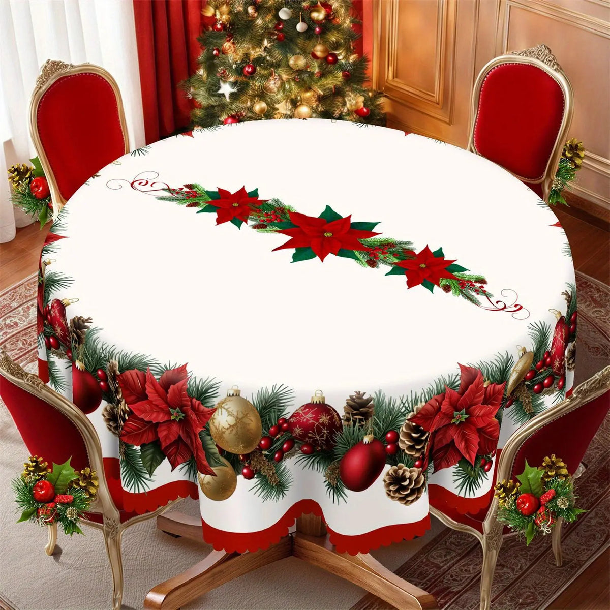 Waterproof Christmas Tablecloth