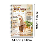 28-Day Chair Yoga Book for Seniors, Fully Illustrated Seated Guide