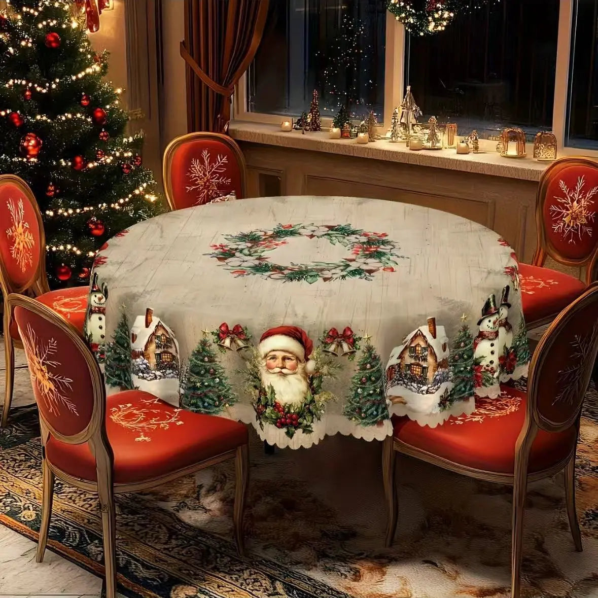 Waterproof Christmas Tablecloth