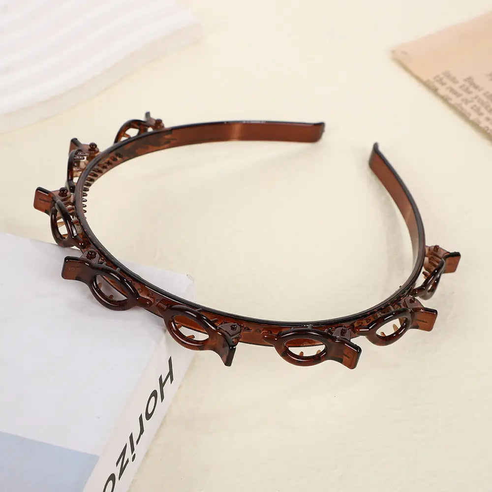 🔥10-Second Double-Bangs Clip-On Hairstyle Headband🪮