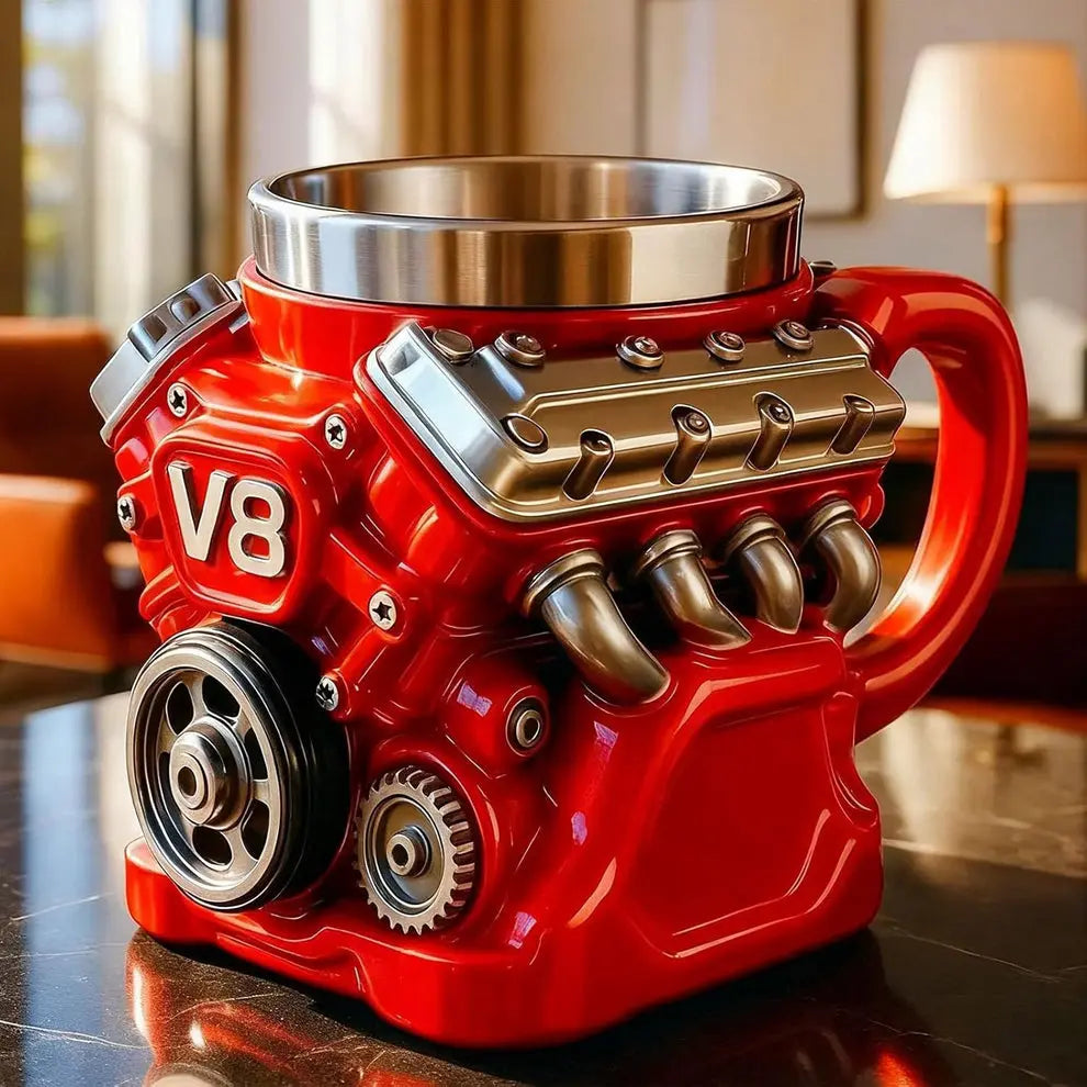 Engine Legend Mug – V8 Engine Style Coffee Mug