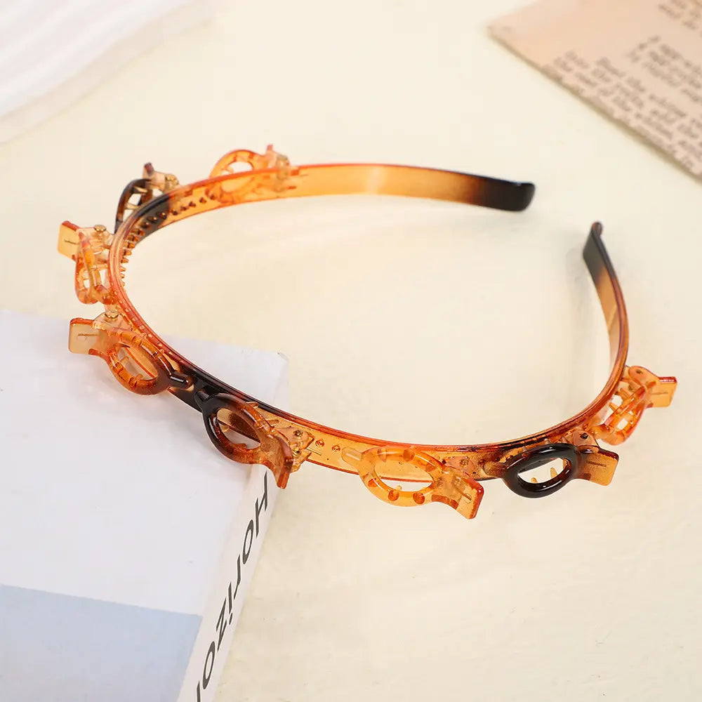 🔥10-Second Double-Bangs Clip-On Hairstyle Headband🪮