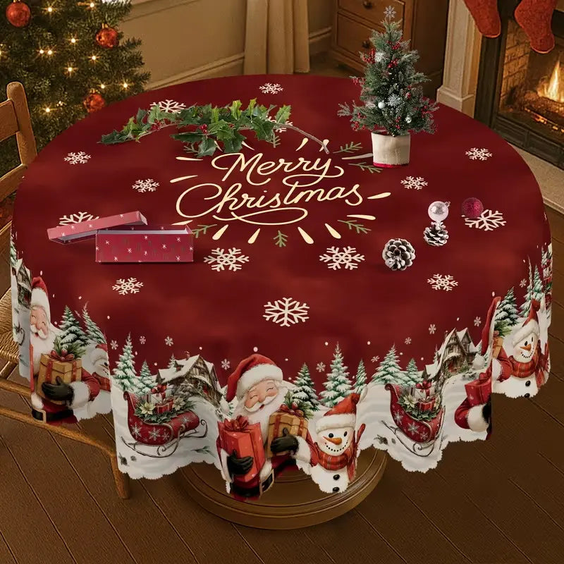 Waterproof Christmas Tablecloth