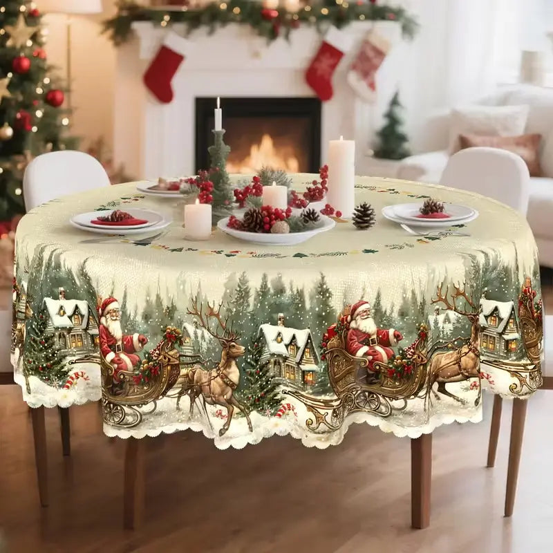Waterproof Christmas Tablecloth