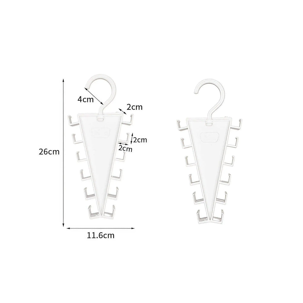 Multi-Functional V-Shaped Double Sided Hanger Storage Rack