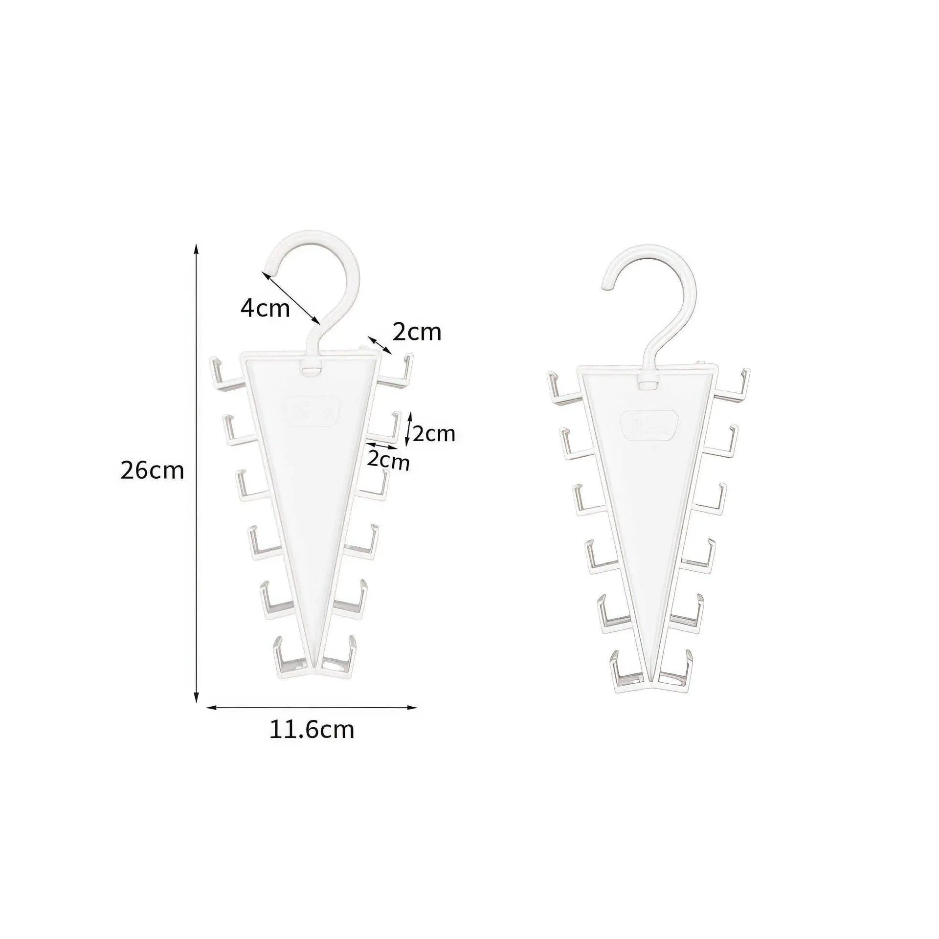 Multi-Functional V-Shaped Double Sided Hanger Storage Rack