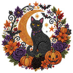 🎃 Fall Pumpkin Diamond Art Wreath – Cozy DIY Autumn Decor