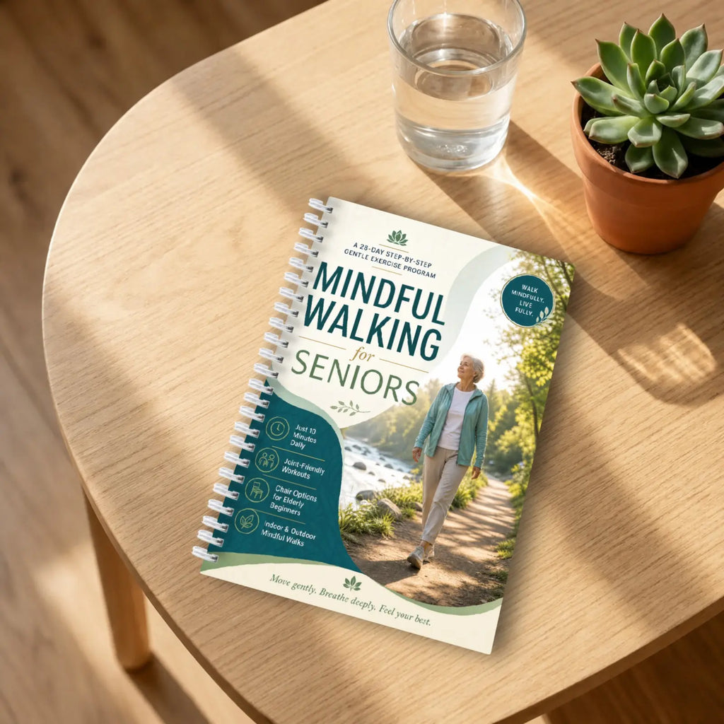 Mindful Walking Book for Seniors, Gentle 28-Day Step-by-Step Guide