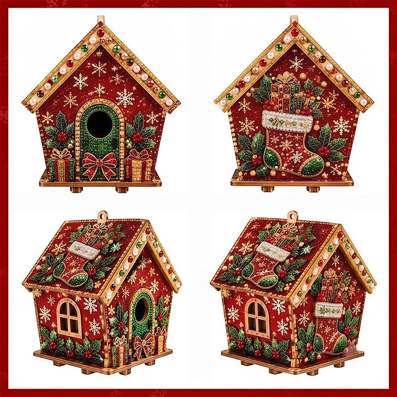 Christmas Diamond Painting Wooden House Kit 2