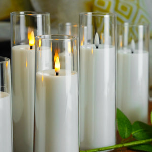 Flameless Acrylic Candle 3-Piece Set