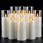 Flameless Acrylic Candle 3-Piece Set