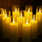 Flameless Acrylic Candle 3-Piece Set