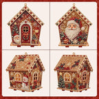 Christmas Diamond Painting Wooden House Kit 8