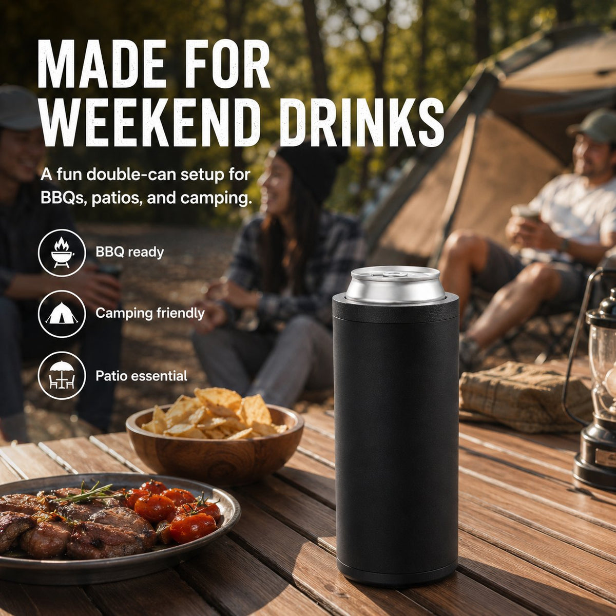 Double Tactical Reload Can Holder With Quick-Load Sleeve