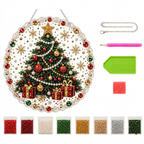 Christmas Pearl Art Hanging Wreath Kit