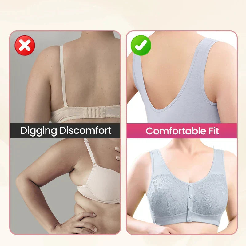 Comfortable Front Buckle Wireless Shaping Bra
