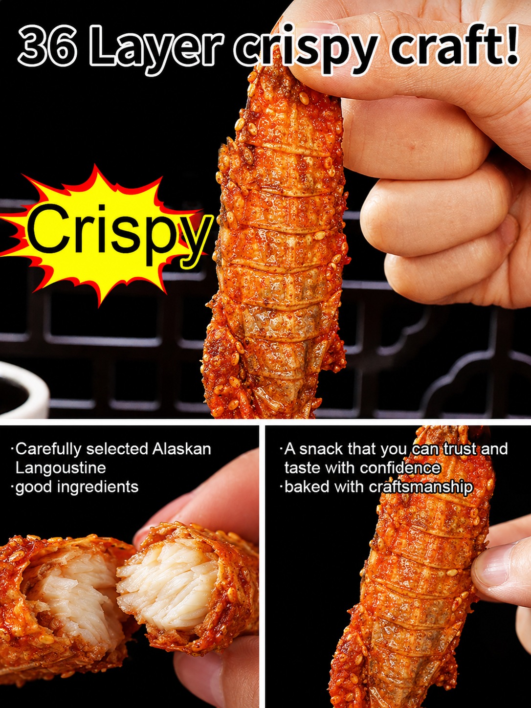 🦐Alaskan Mantis Shrimp - 🍺🍺Ready to Eat High-Protein Seafood Snack