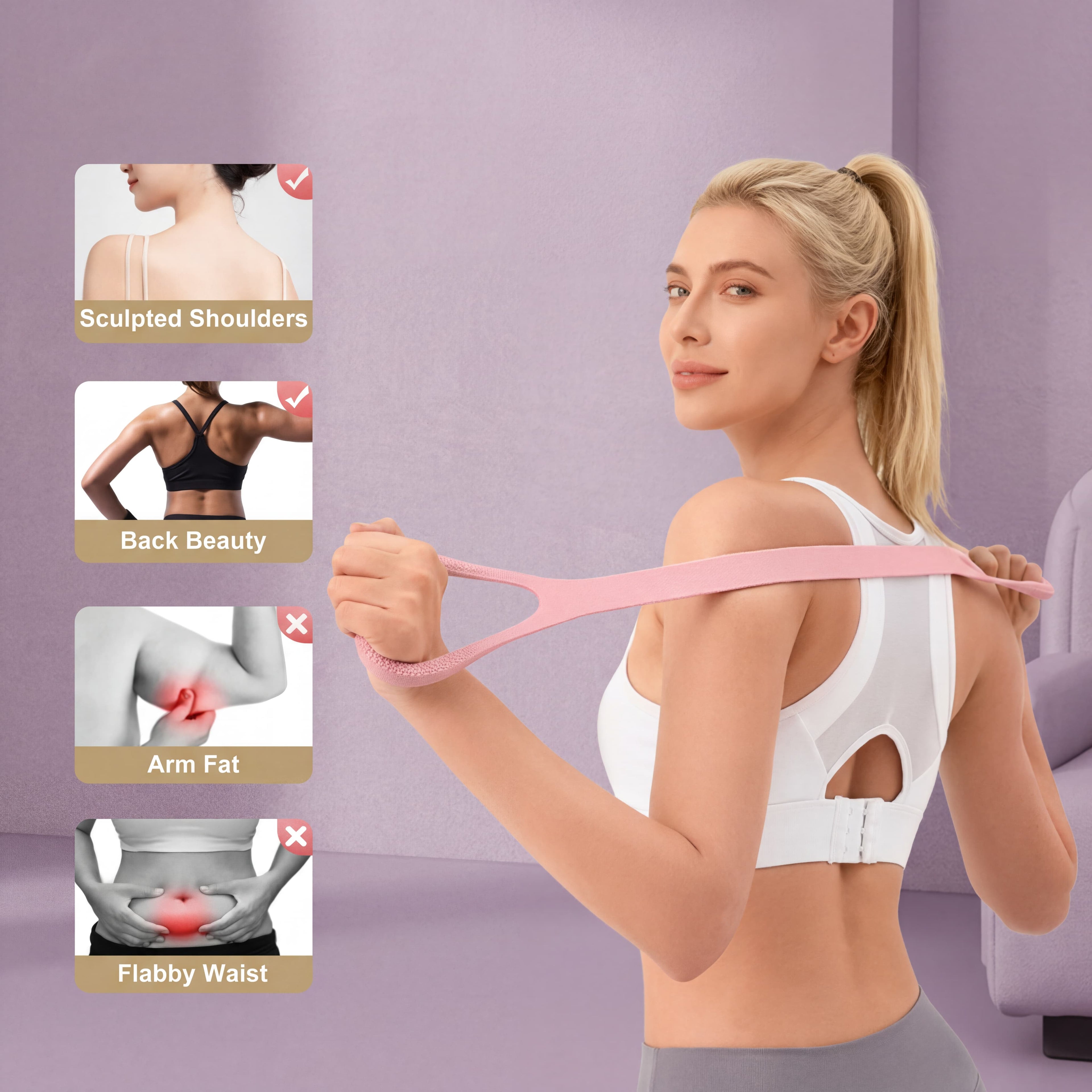 Hot 10-Min Figure 8 Resistance Exercise Bands