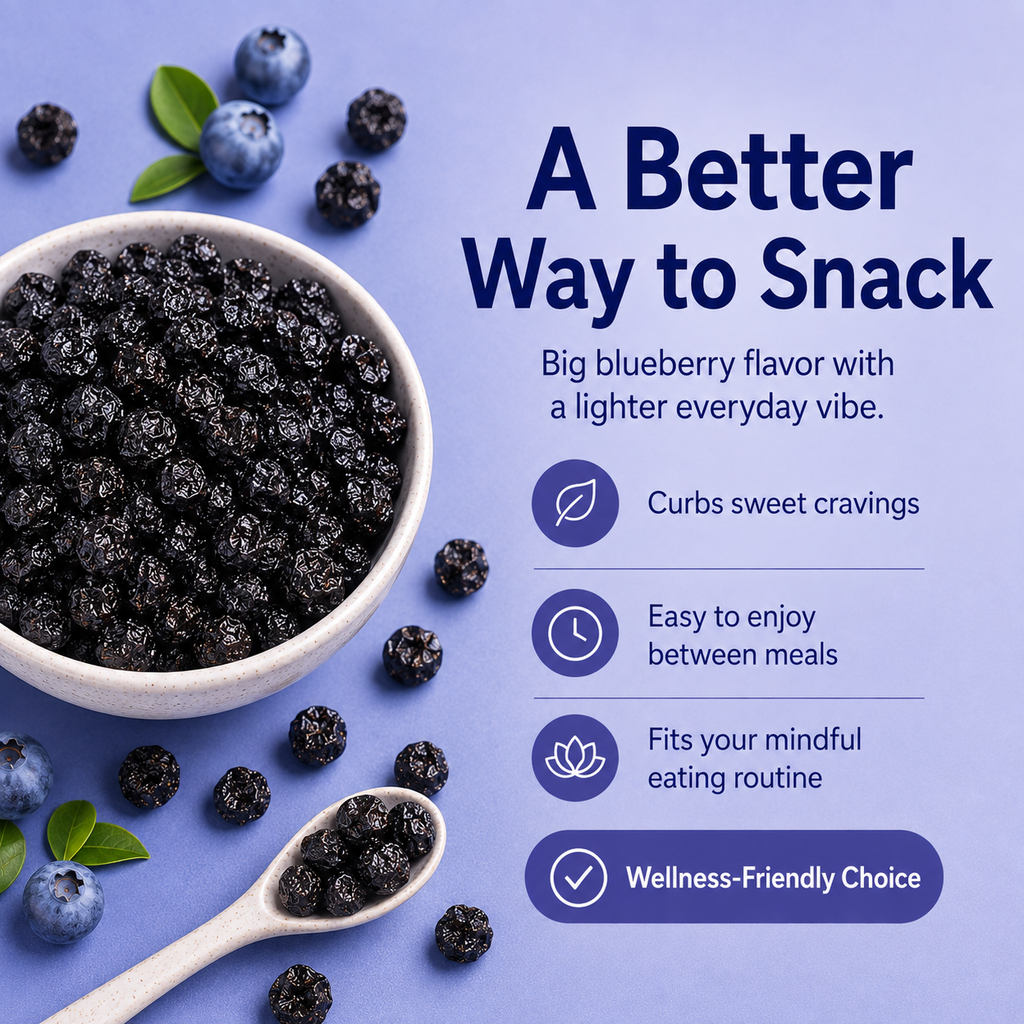 🫐🫐Snack Smarter. Feel Lighter.  💯💯A Naturally Sweet Blueberry Snack for Your Weight-Management Routine