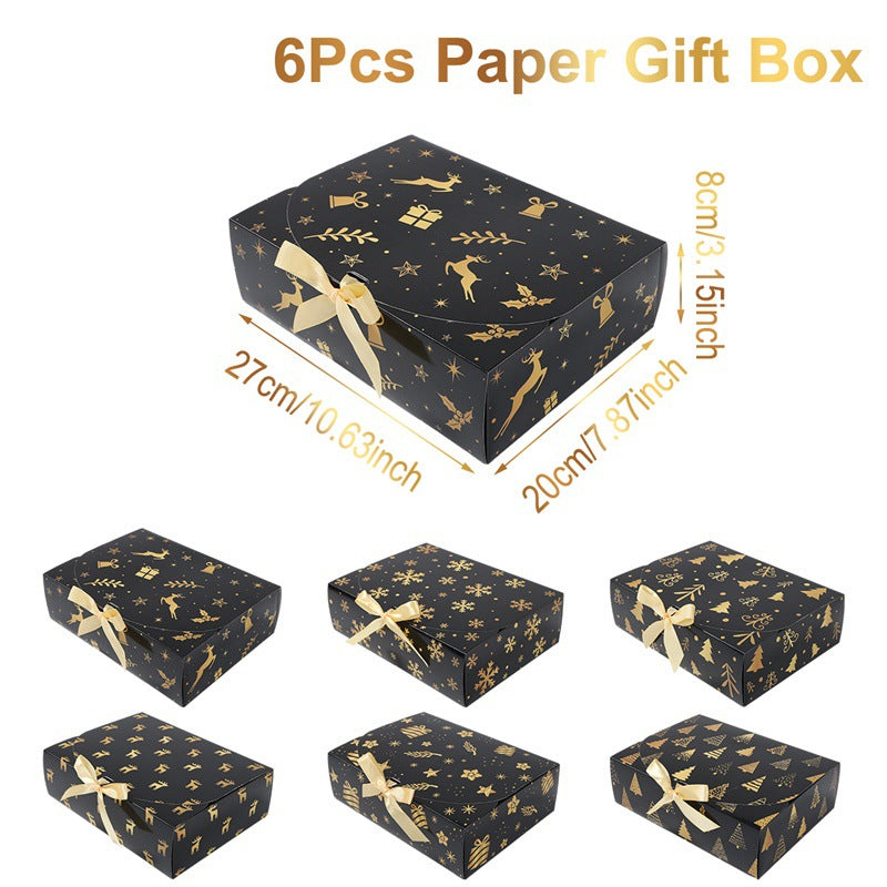 Christmas Square Ribbon Gift Boxes 7