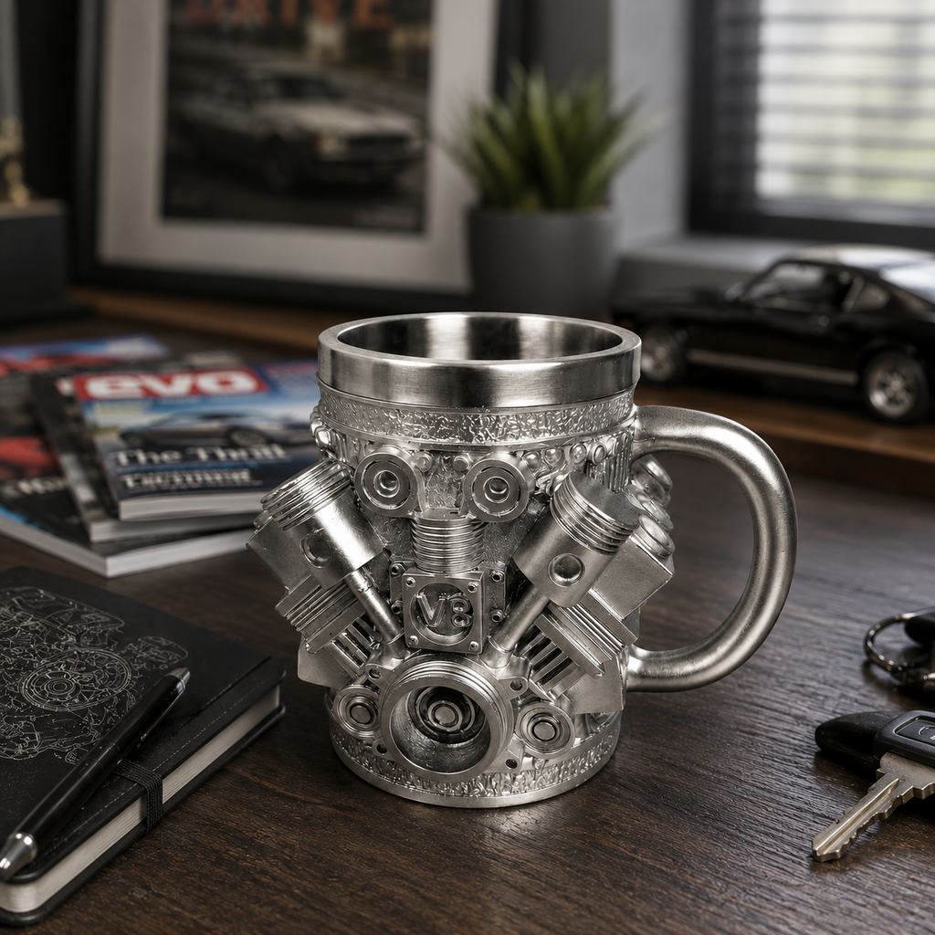 Engine Legend Mug – V8 Engine Style Coffee Mug