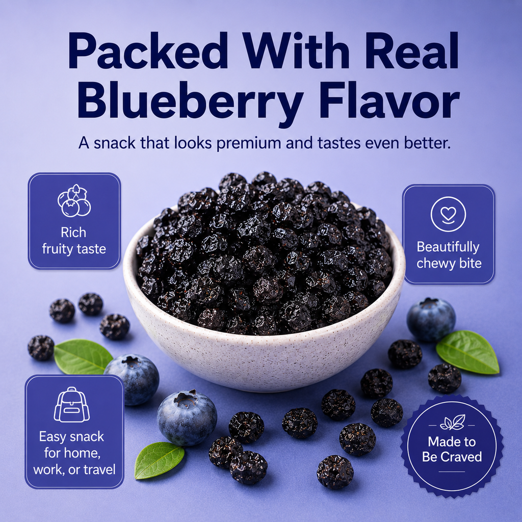 🫐🫐Snack Smarter. Feel Lighter.  💯💯A Naturally Sweet Blueberry Snack for Your Weight-Management Routine