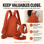 3-in-1 Anti-Theft Travel Tote Bag – Waterproof, Lightweight & Organized🎒