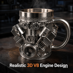 Engine Legend Mug – V8 Engine Style Coffee Mug