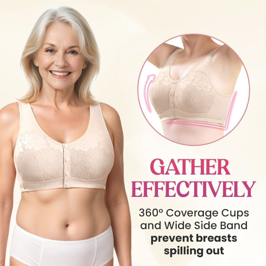 Comfortable Front Buckle Wireless Shaping Bra