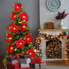 ✨ Christmas Poinsettia LED Garland String Lights