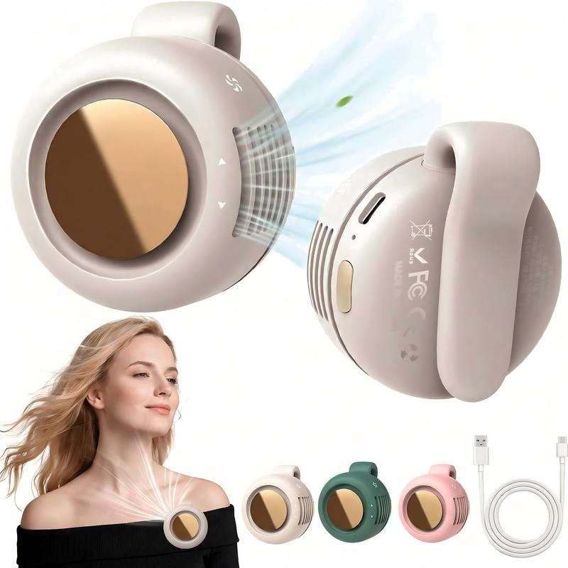❄️Mini Bladeless Clip Fan –5H Battery Life🔋