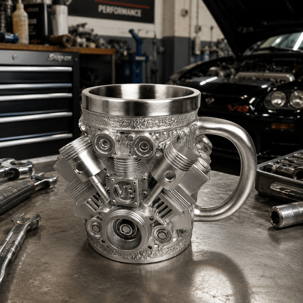 Engine Legend Mug – V8 Engine Style Coffee Mug