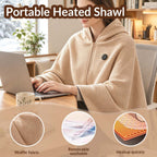 ❄️Heated Wearable Blanket – Stay Warm at Your Desk Without Bulky Layers 🔥（Power bank not included）
