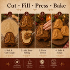 ✝️Faith & Nativity Christmas Mini Pie Mold Collection🥧✨