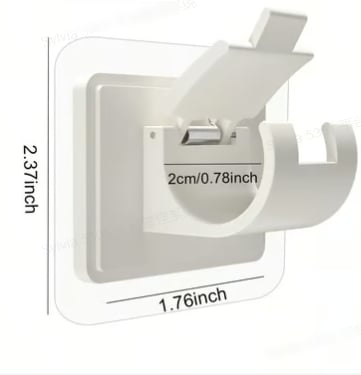 A set of 8PCS Curtain Rod Brackets with Clips