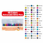 Retractable Glitter Gel Pen Set for Journaling & Drawing