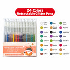 Retractable Glitter Gel Pen Set for Journaling & Drawing