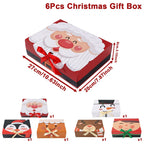 Christmas Square Ribbon Gift Boxes 4