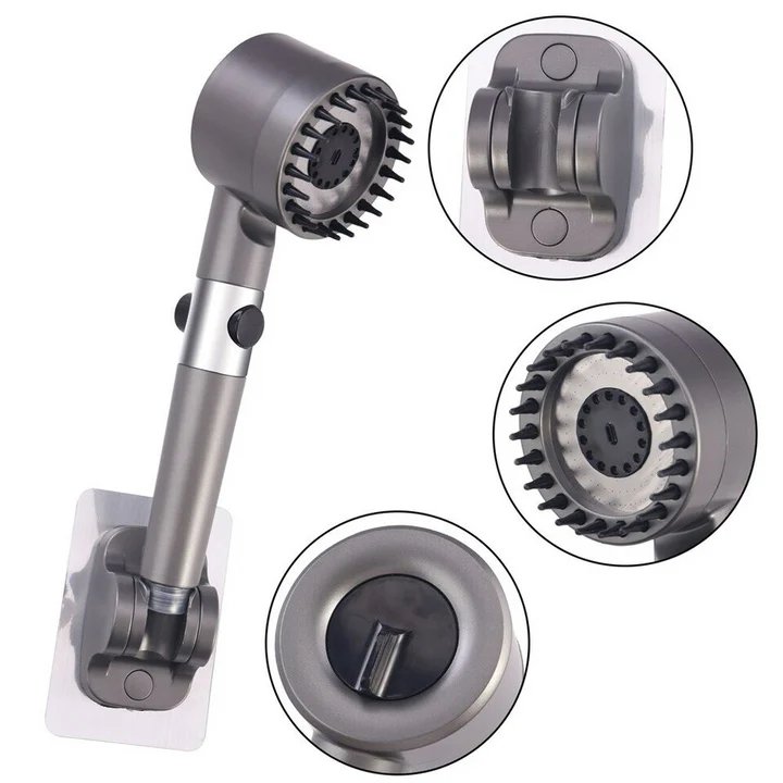 Junips | High-pressure massage shower head - Handheld shower with 3 spray types and filters