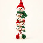 ☃️ Crochet Snowman Spiral Ornament DIY Kit
