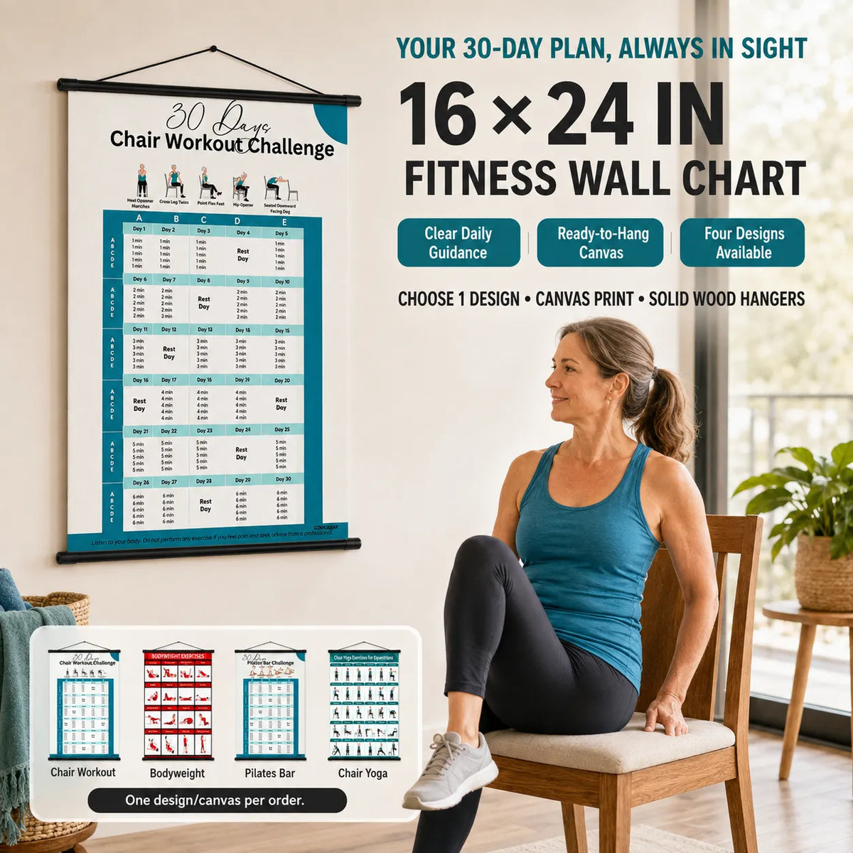 Fitness Exercise Workout Poster