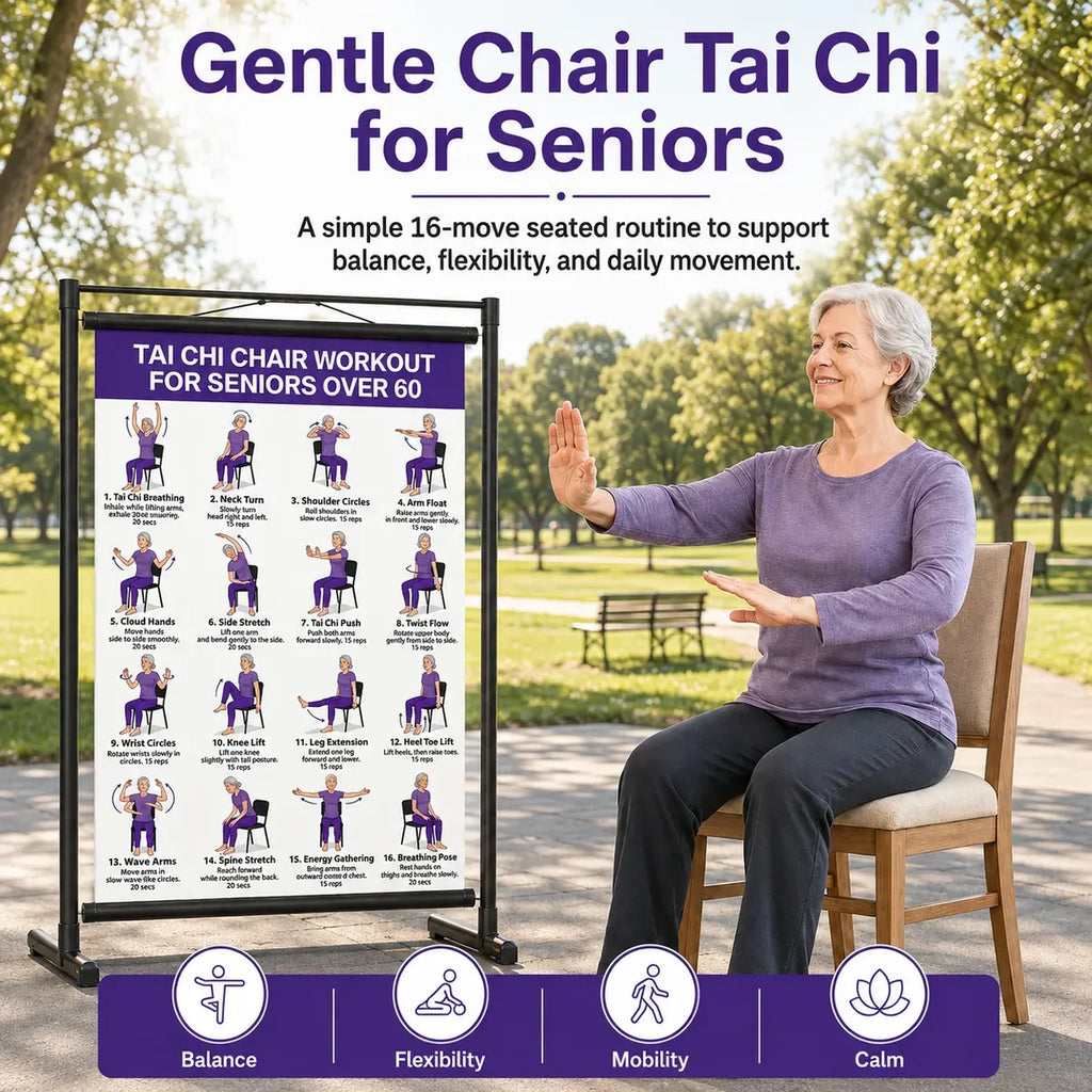 Gentle Tai Chi for Seniors: Seated & Standing Exercises_16 x 24 inches