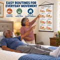 Wall Chart of Bed Exercises for Seniors (16 x 24 inches)